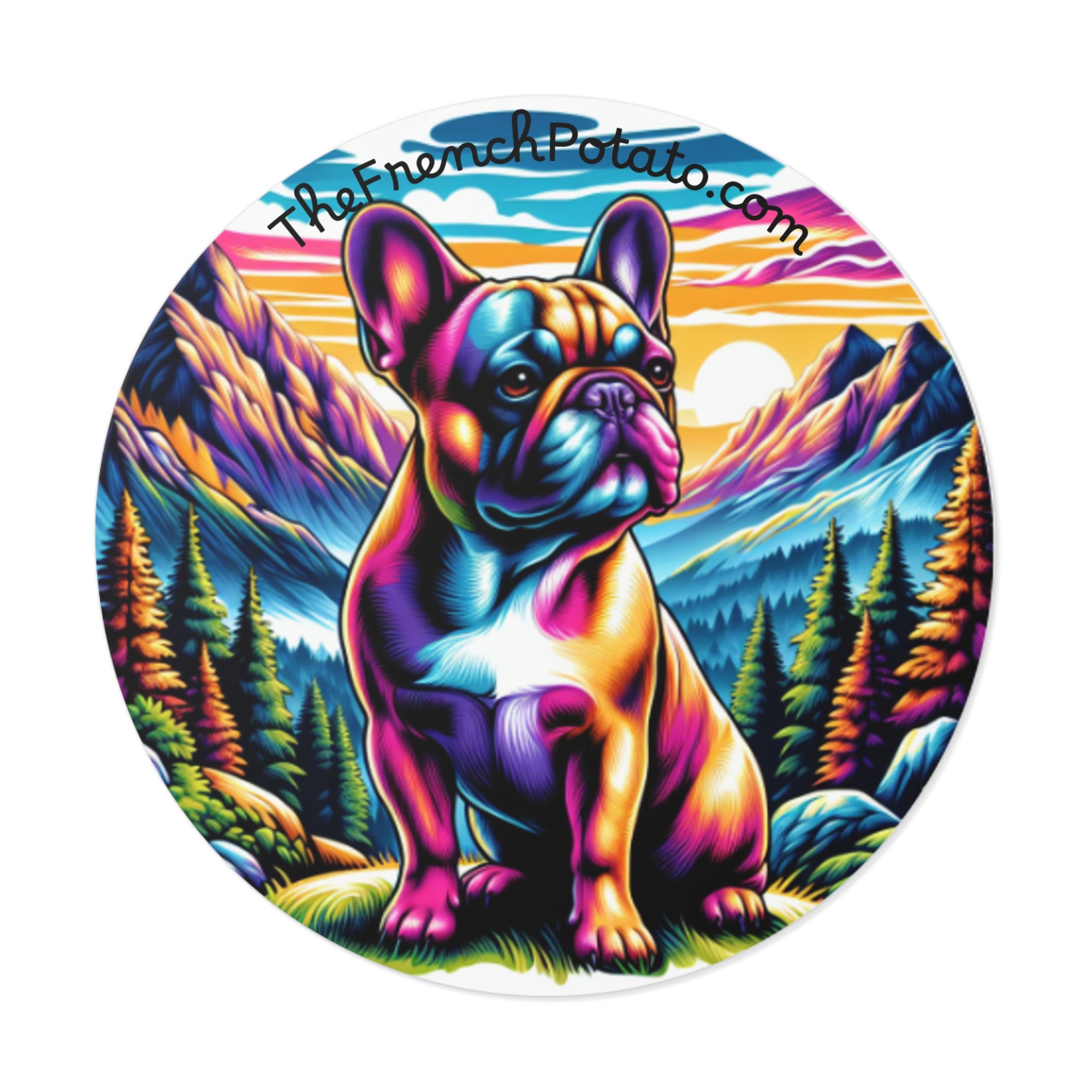 Vibrant French Bulldog Sticker