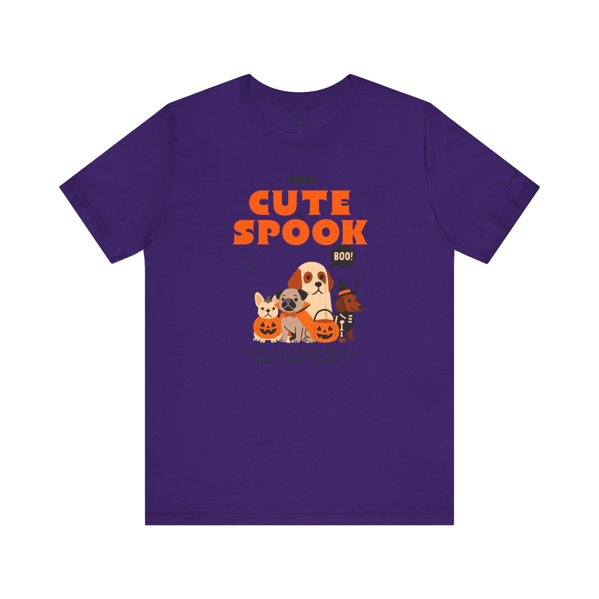 Too Cute to Spook Halloween Dog Tee