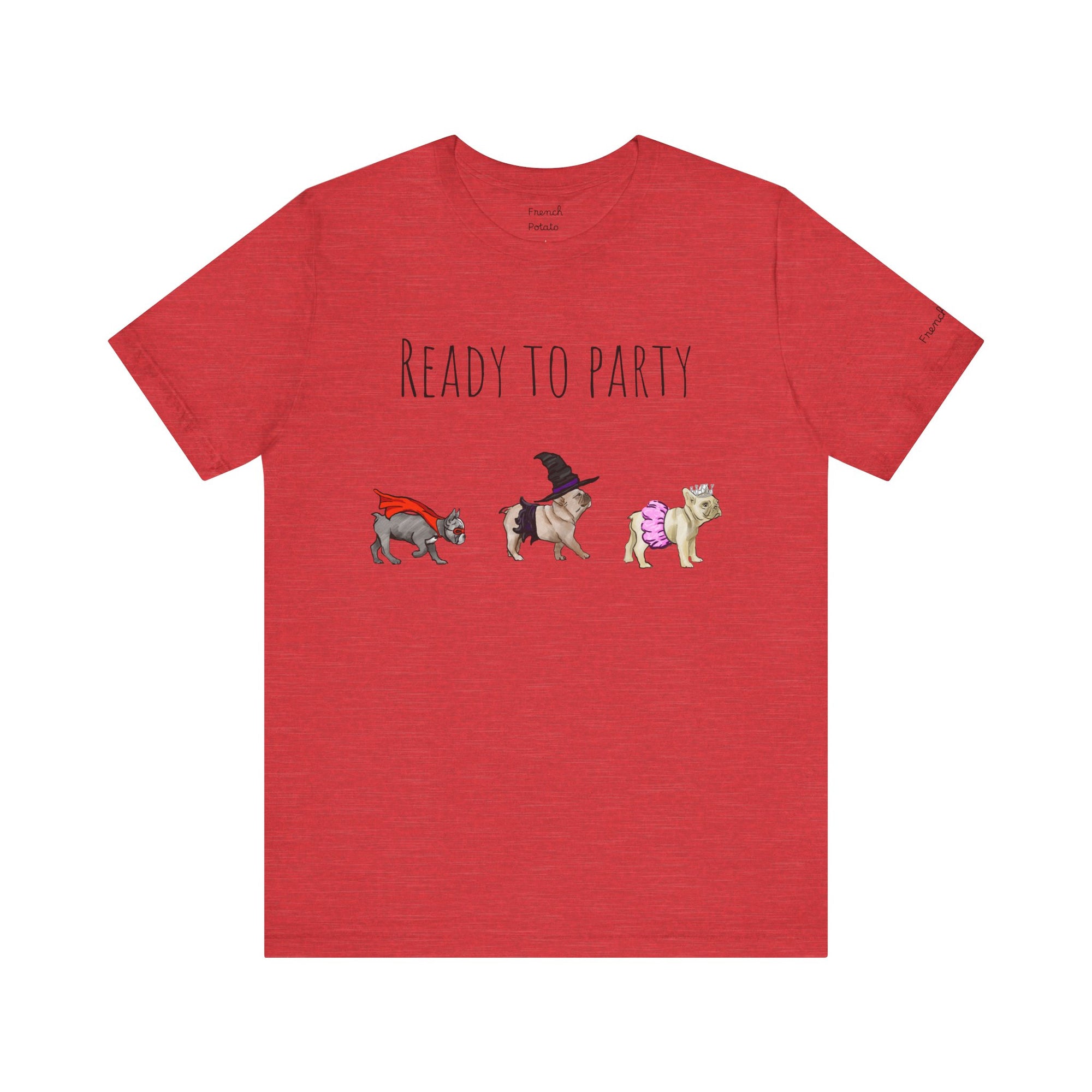French Bulldog Ready To Party Halloween T-shirt