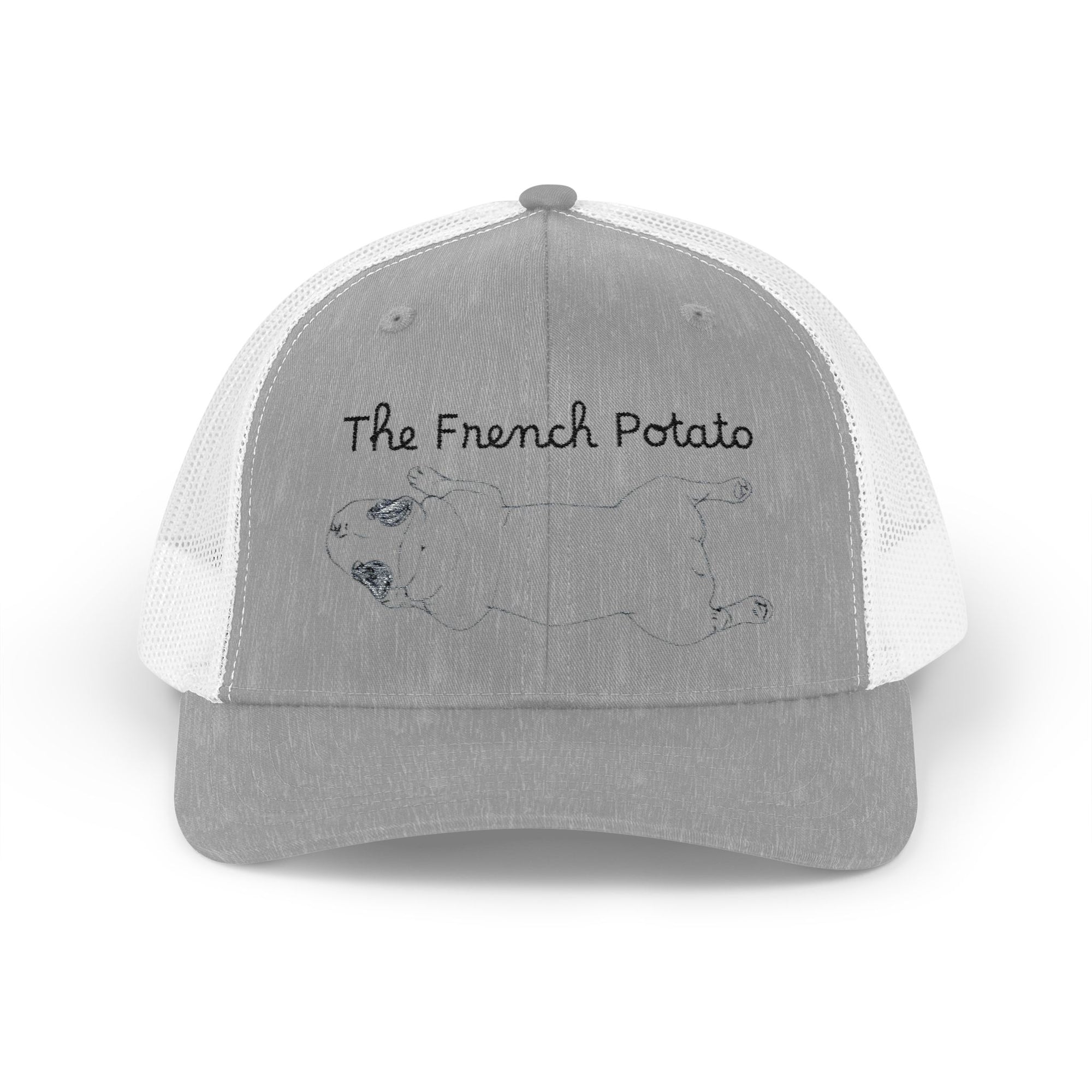 Funny French Bulldog Snapback Trucker Cap