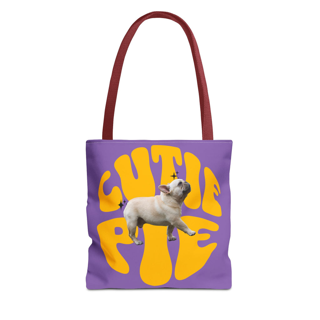 Cutie Pie Frenchie Tote- Purple