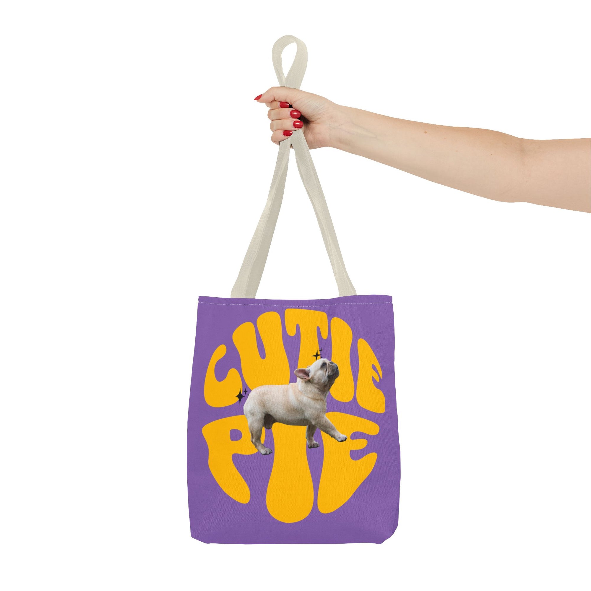 Cutie Pie Frenchie Tote- Purple