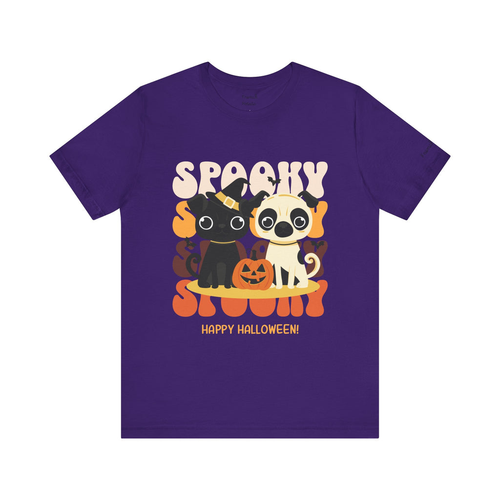 Spooky Halloween Pug Dog Tee