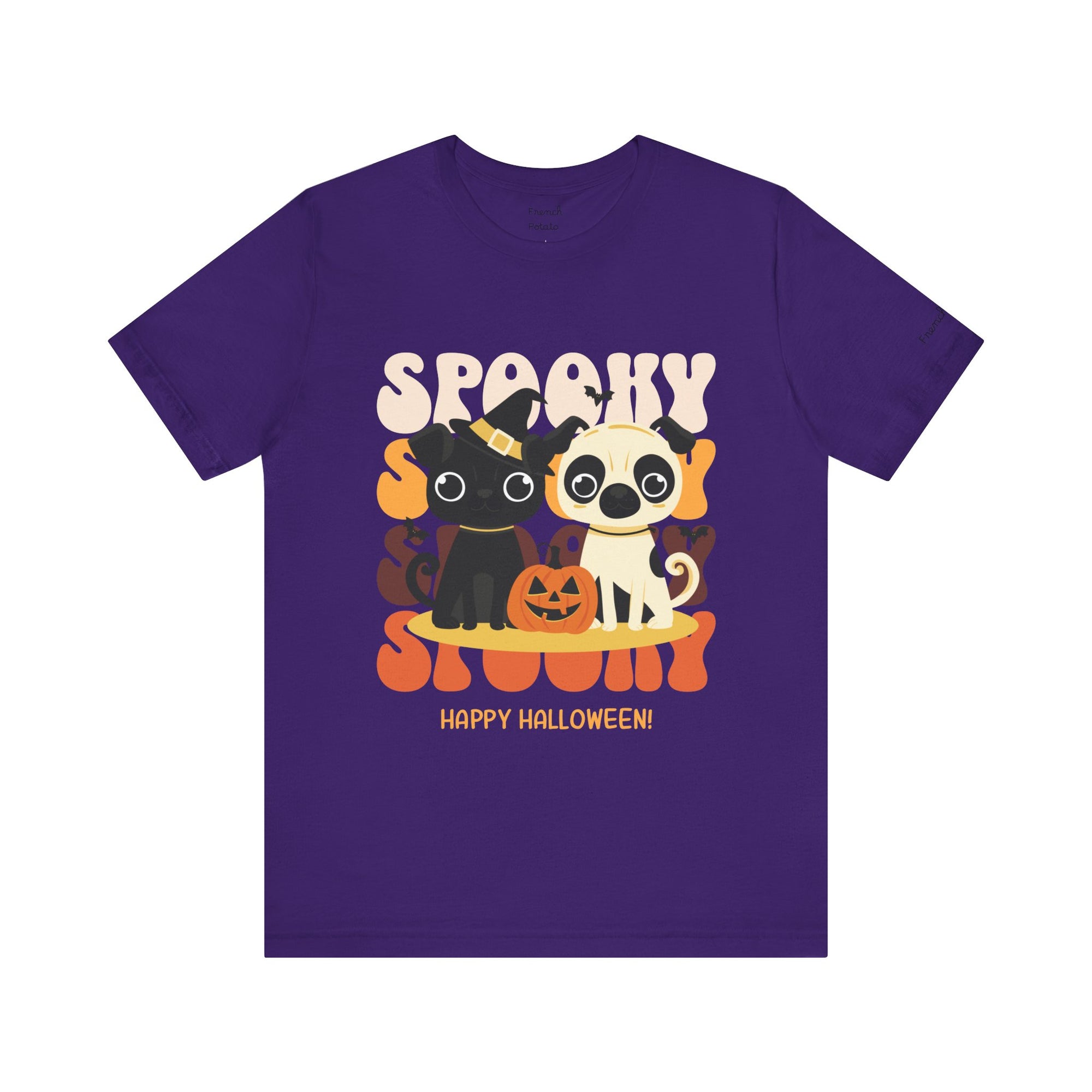 Spooky Halloween Pug Dog Tee