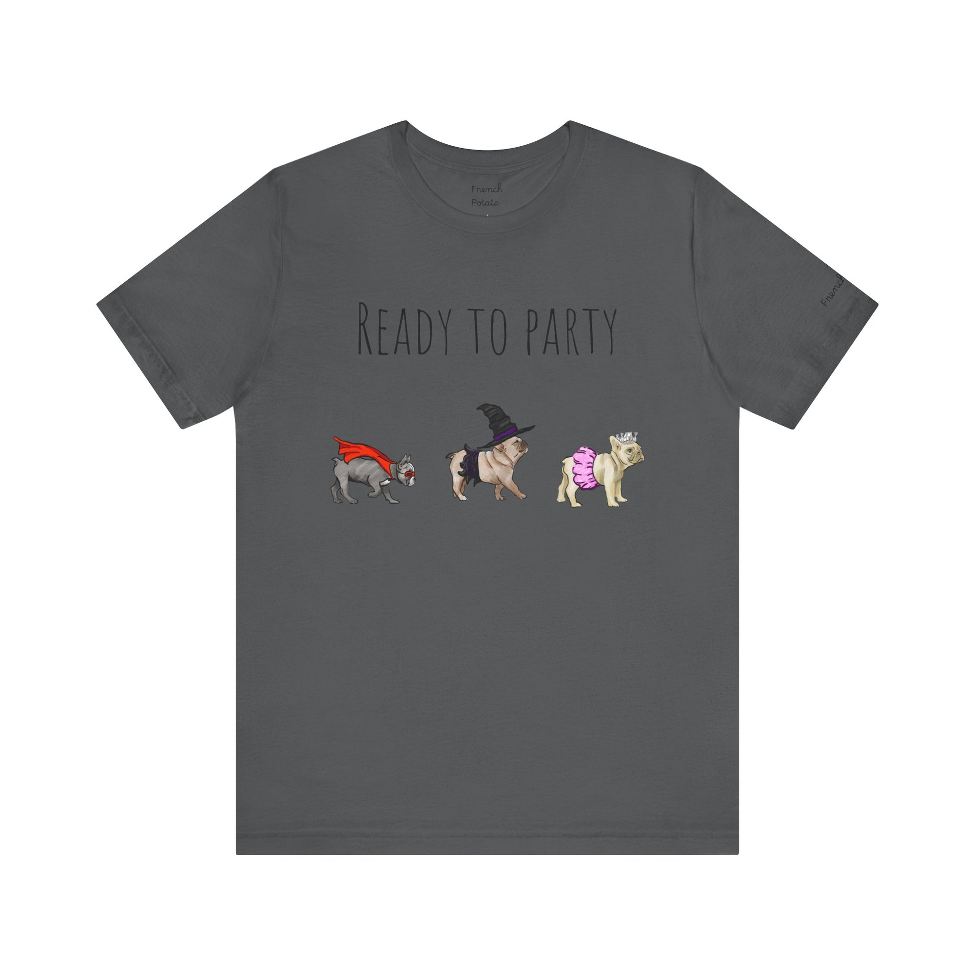 French Bulldog Ready To Party Halloween T-shirt