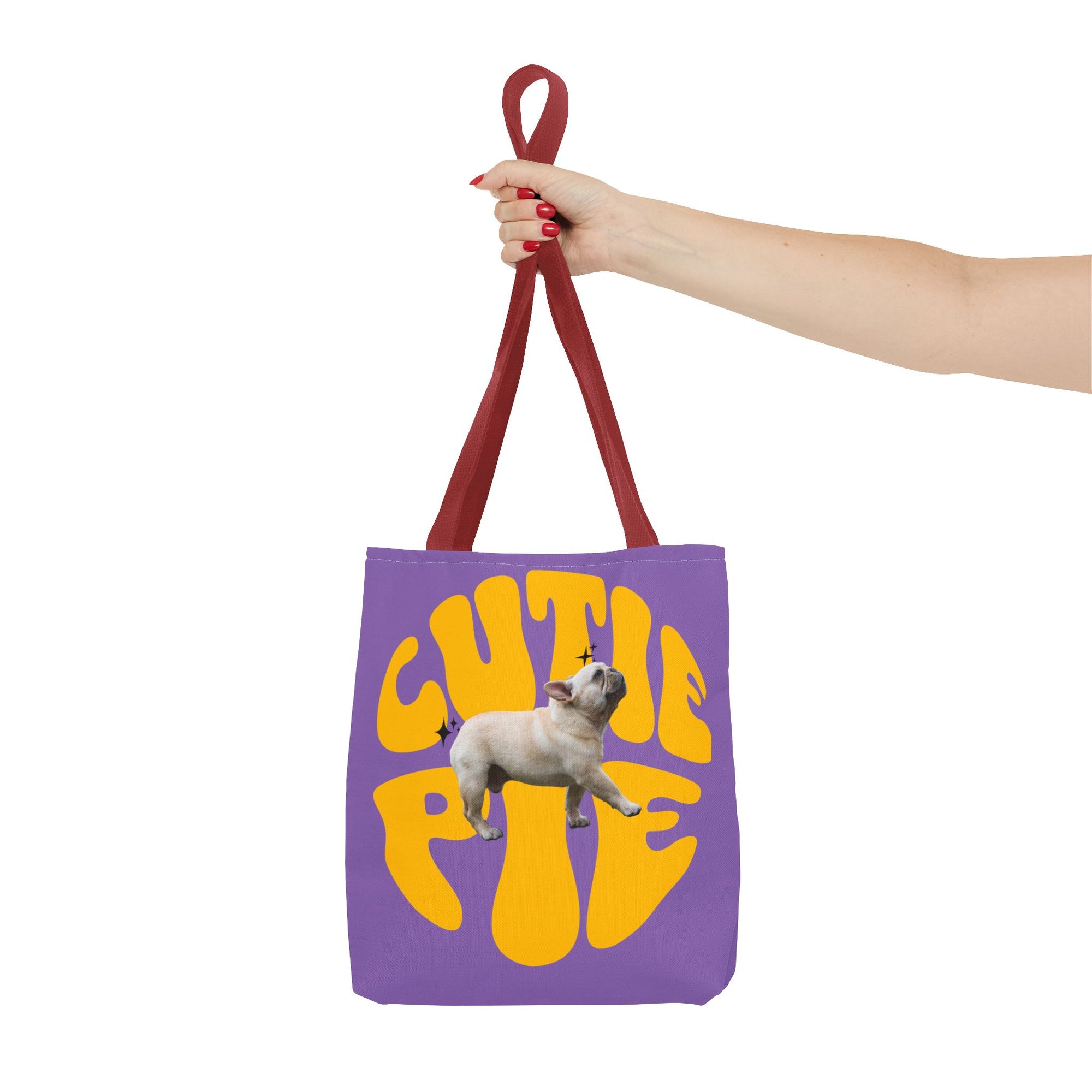 Cutie Pie Frenchie Tote- Purple