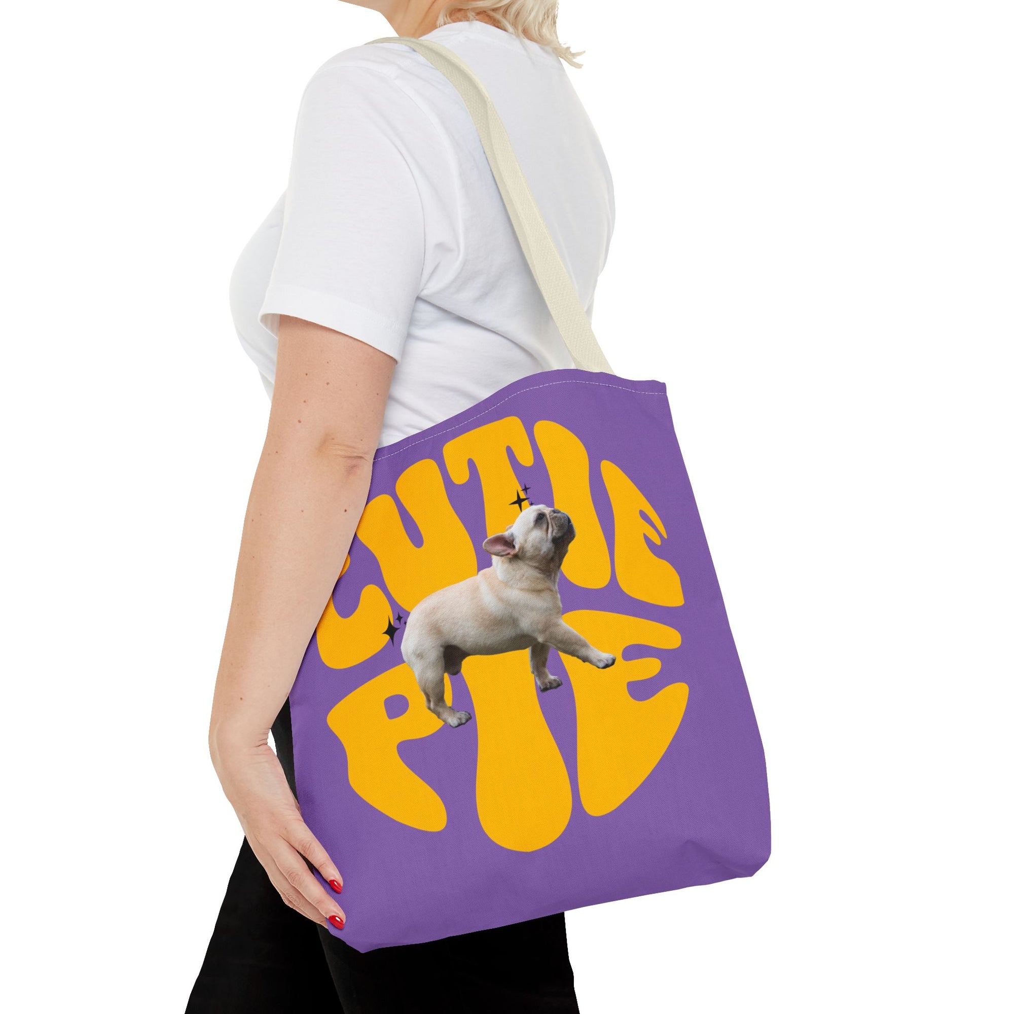 Cutie Pie Frenchie Tote- Purple