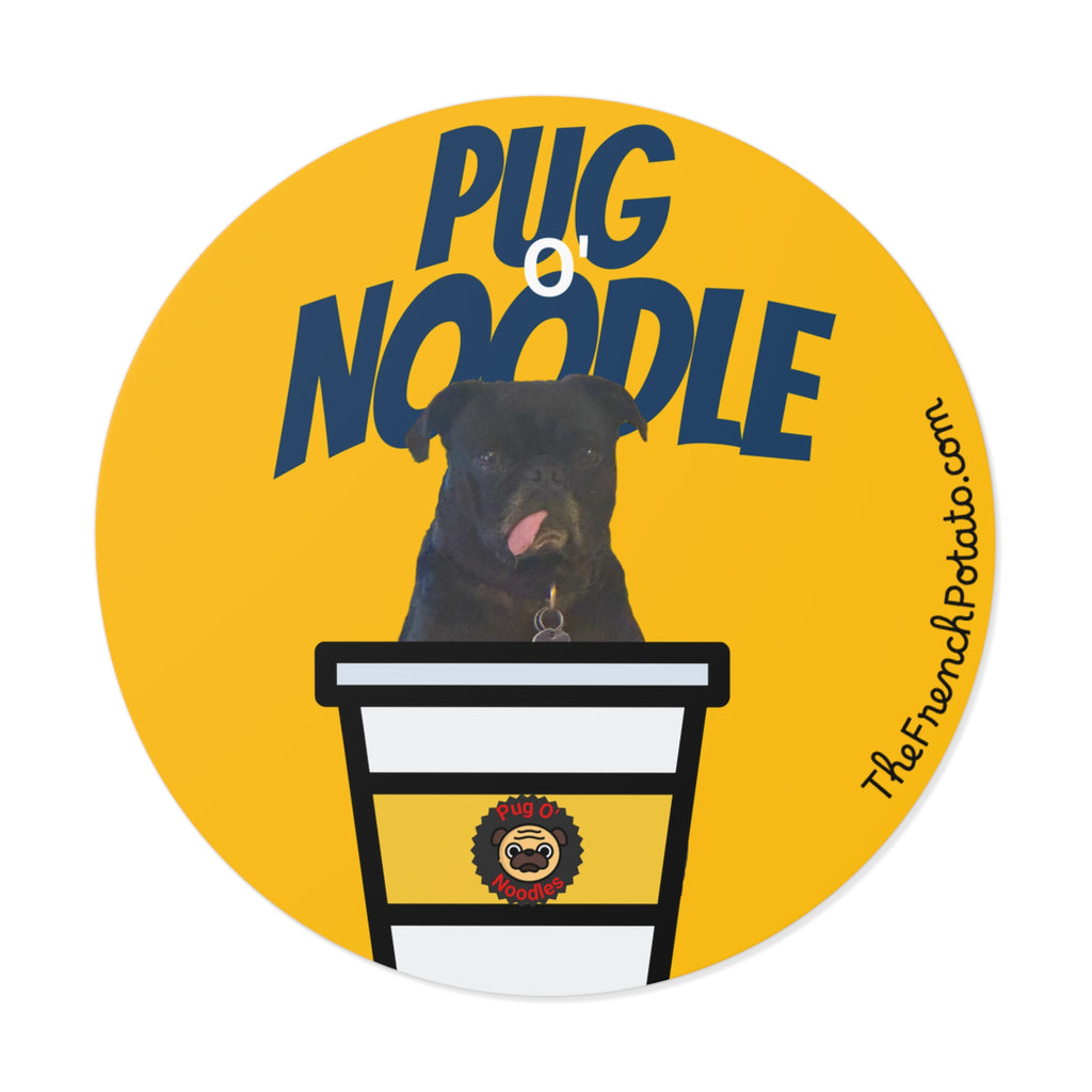 Pug O' Noodle Vinyl Sticker