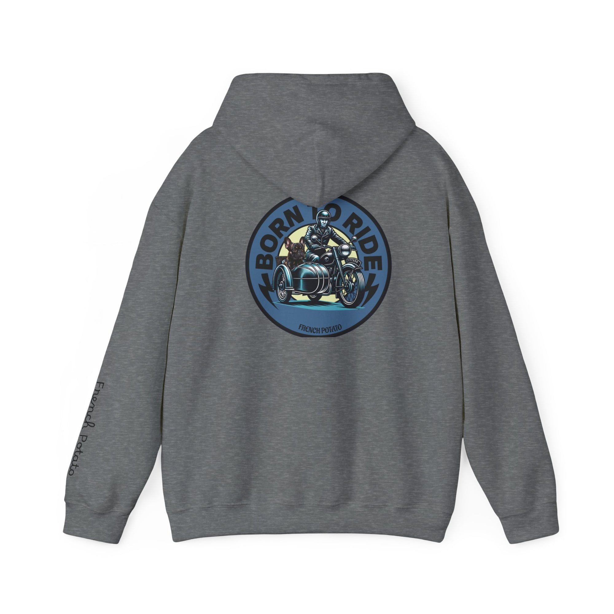 Born to Ride Motorcycle Frenchie Hoodie