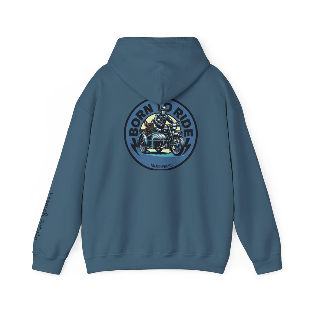 Born to Ride Motorcycle Frenchie Hoodie