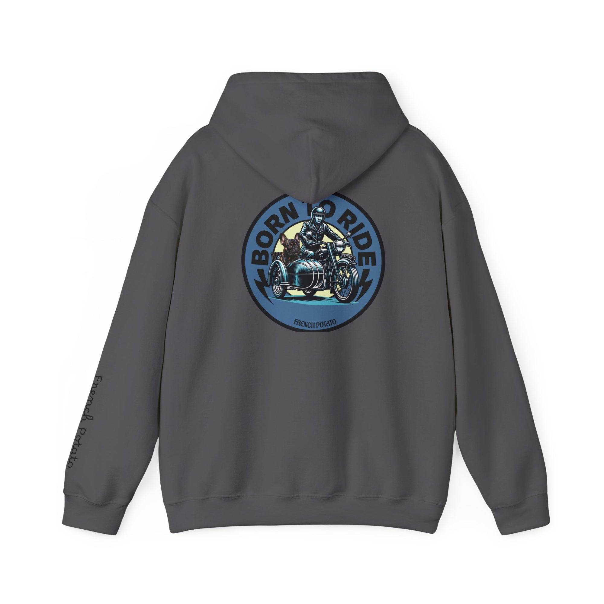 Born to Ride Motorcycle Frenchie Hoodie