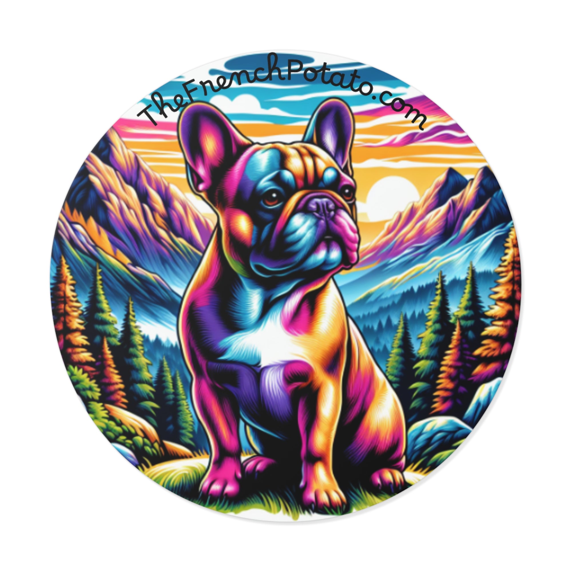 Vibrant French Bulldog Sticker
