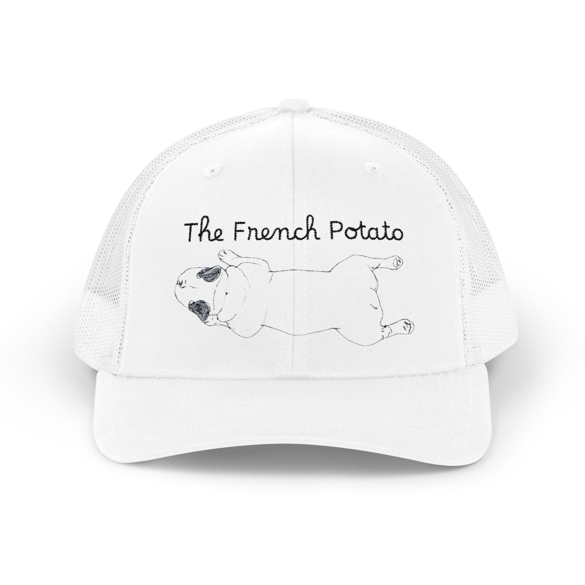 Funny French Bulldog Snapback Trucker Cap