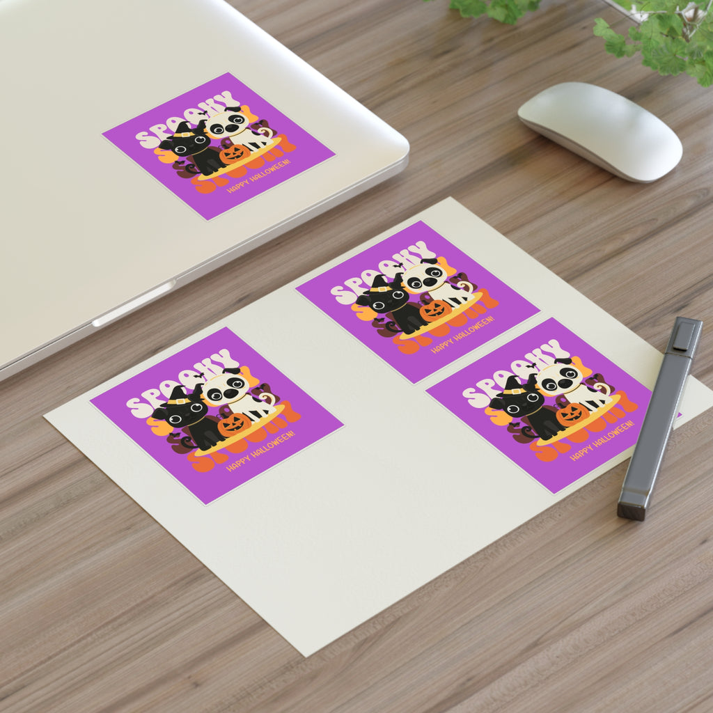 Spooky Scary French Bulldog  Halloween Sticker Sheets