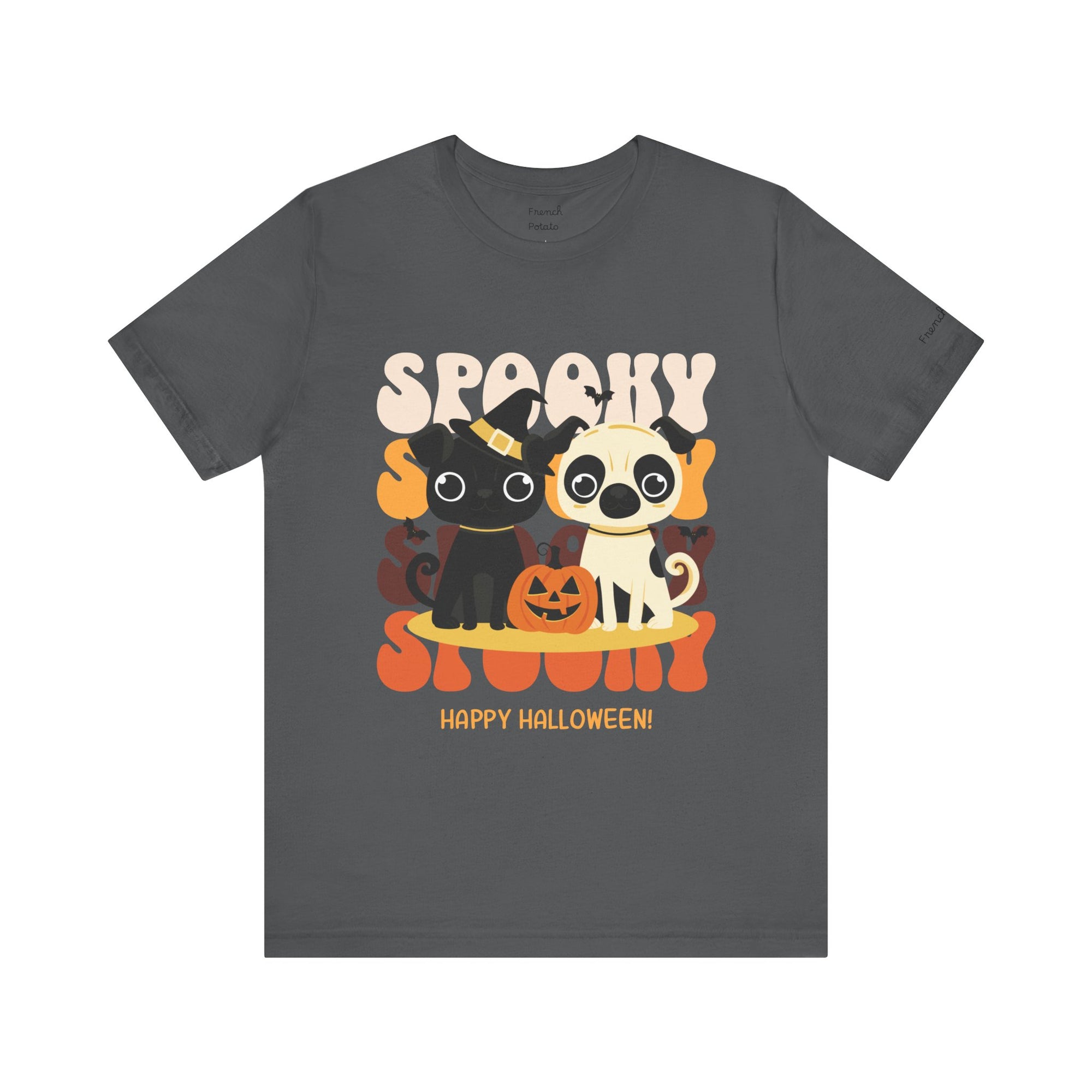Spooky Halloween Pug Dog Tee