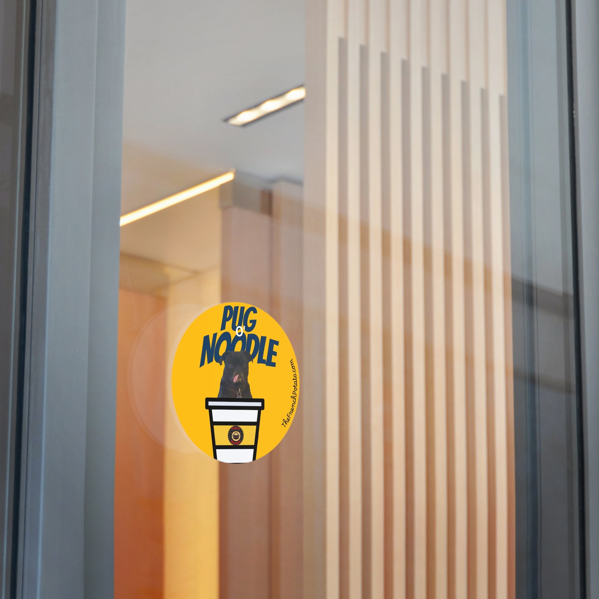 Pug O' Noodle Vinyl Sticker