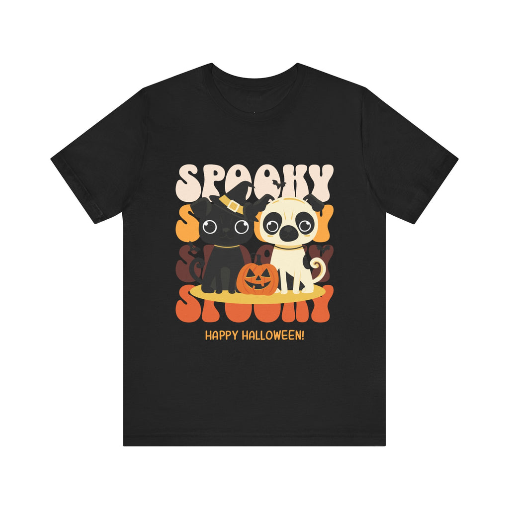 Spooky Halloween Pug Dog Tee