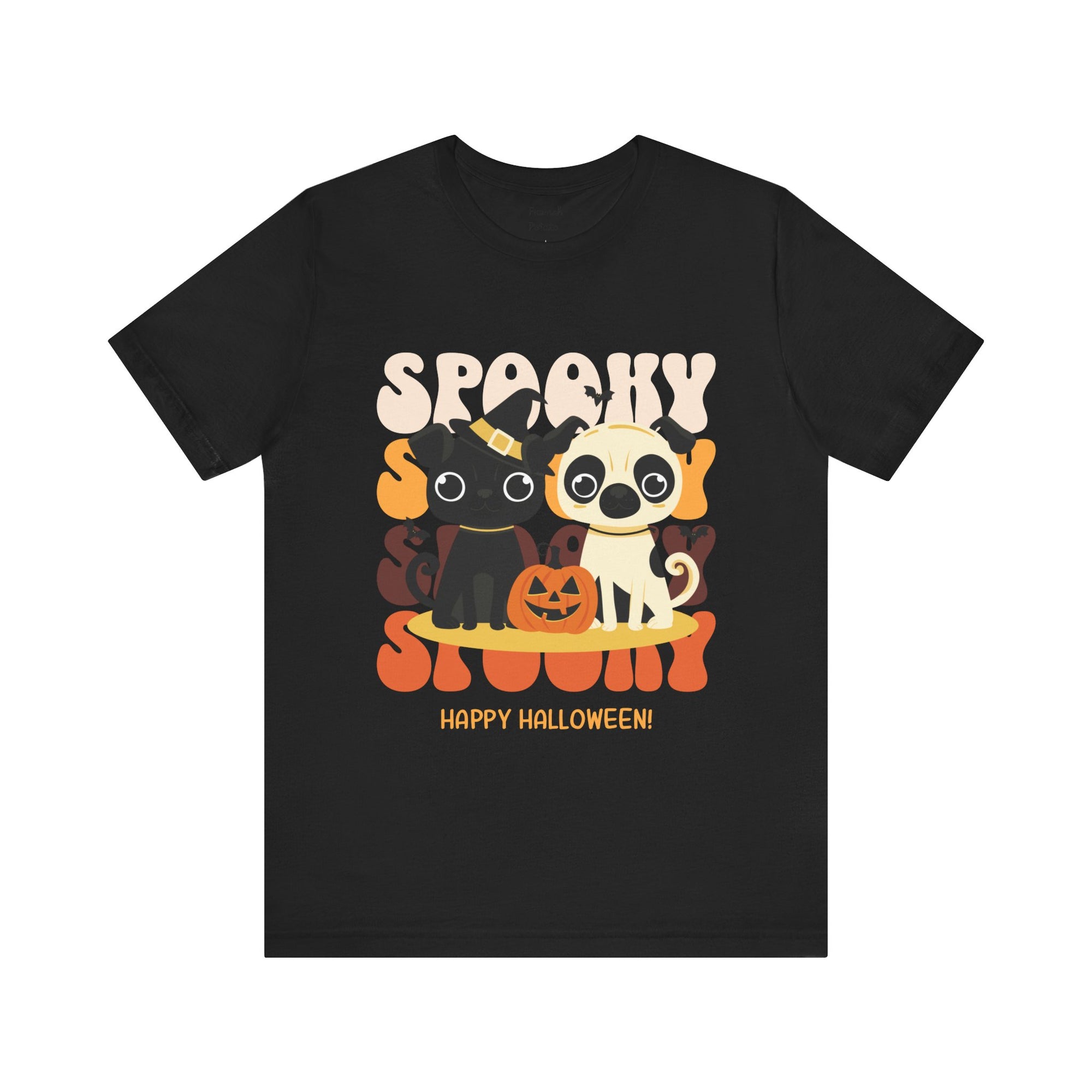 Spooky Halloween Pug Dog Tee