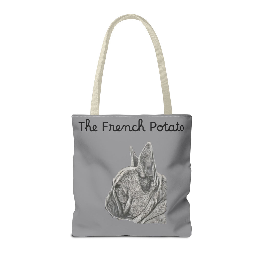 Frenchie Tote Bag- Grey