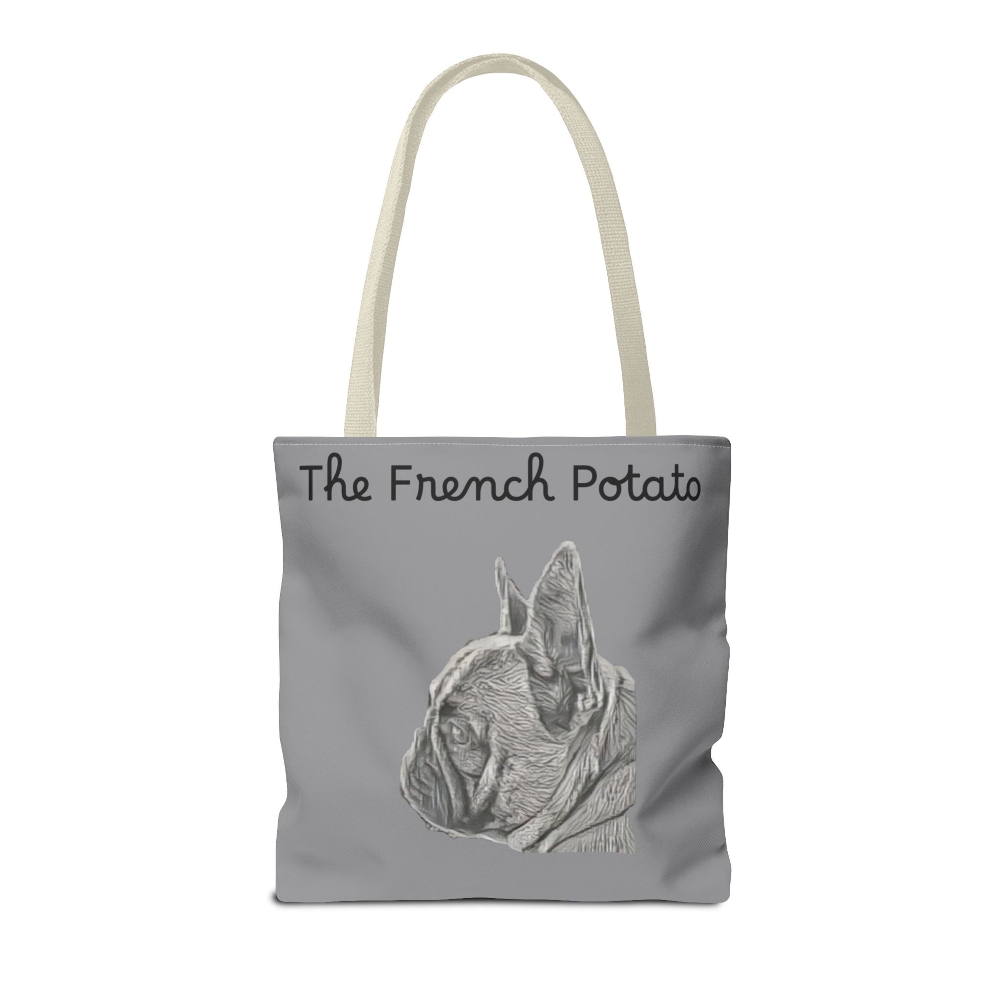 Frenchie Tote Bag- Grey
