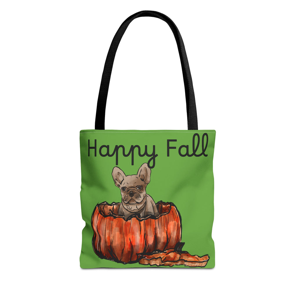 Happy Fall French Bulldog Tote Bag