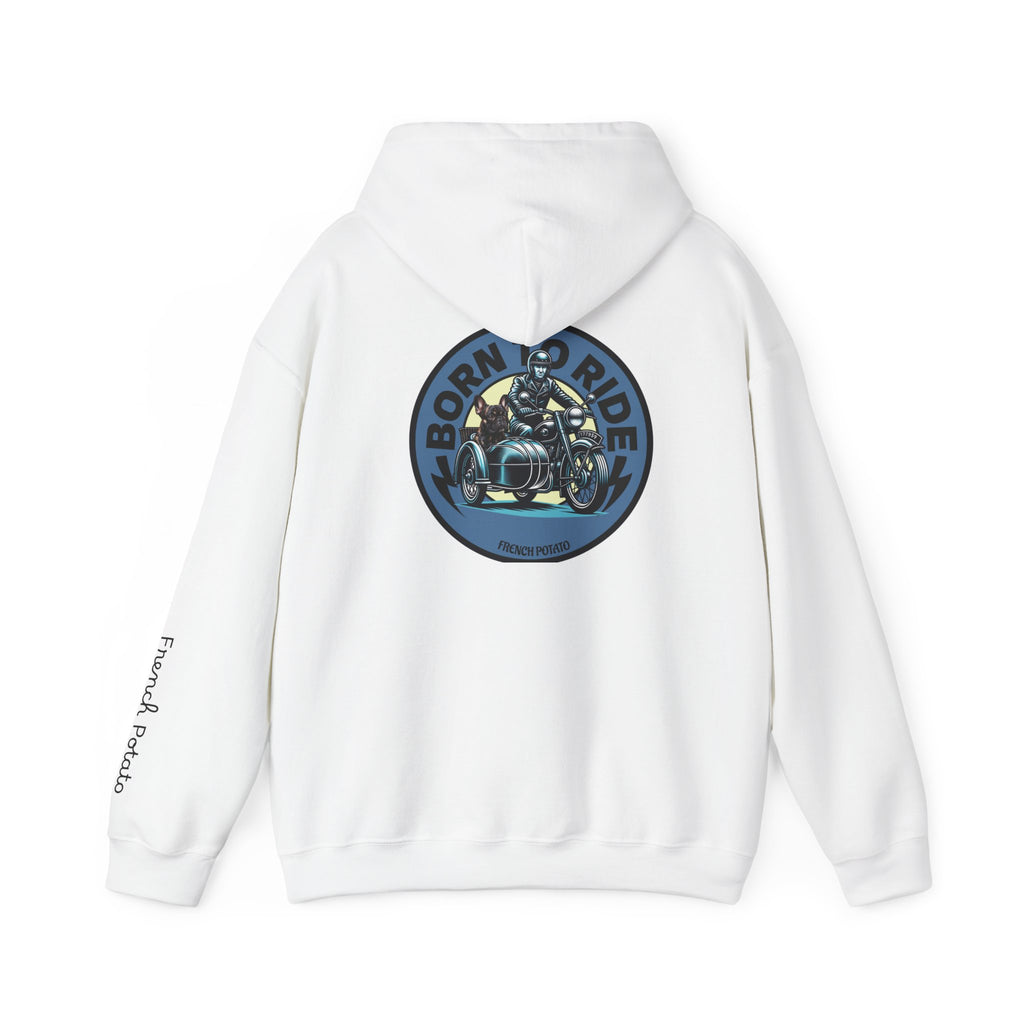 Born to Ride Motorcycle Frenchie Hoodie