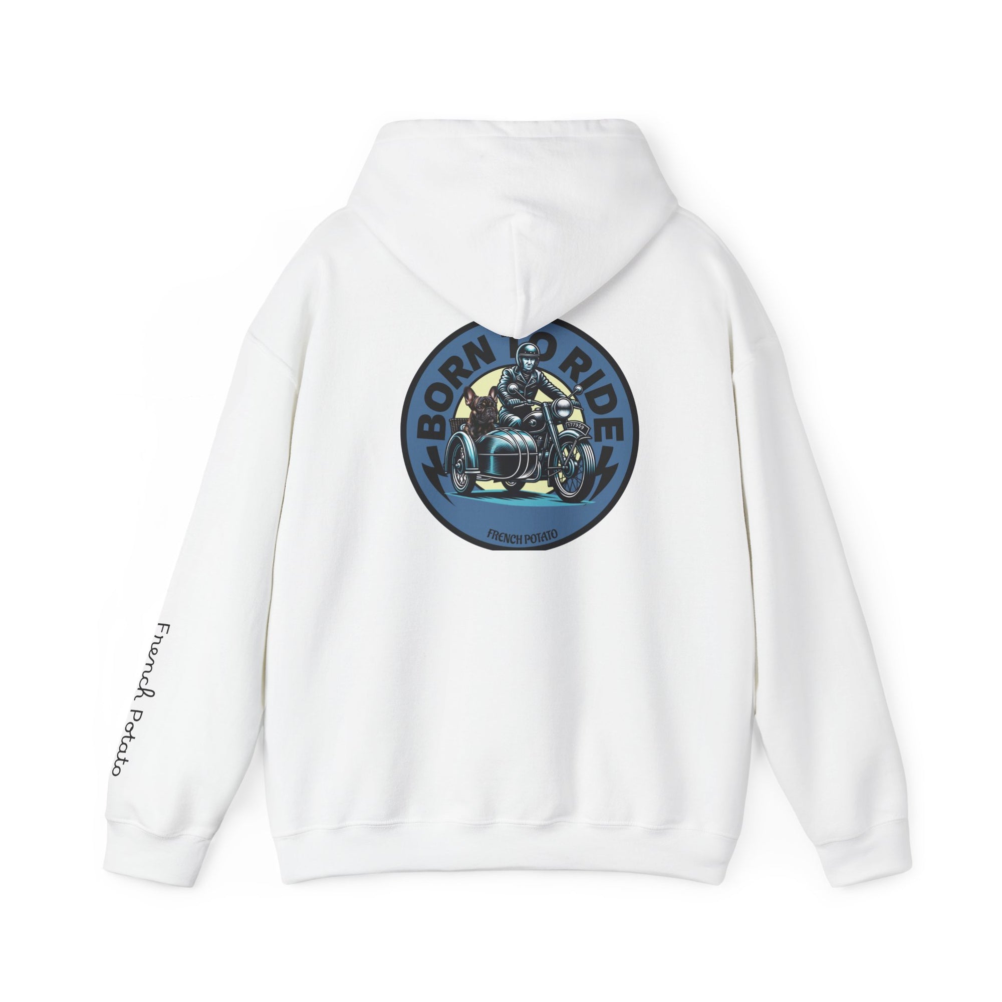 Born to Ride Motorcycle Frenchie Hoodie
