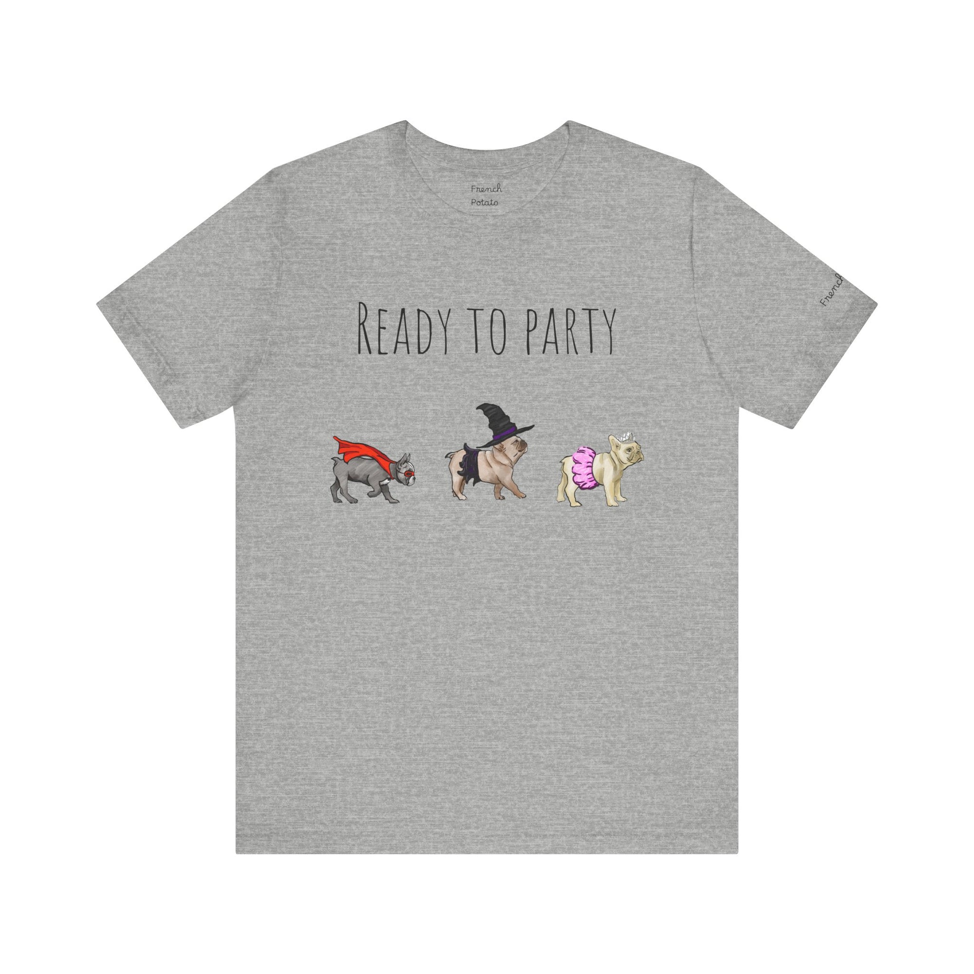 French Bulldog Ready To Party Halloween T-shirt