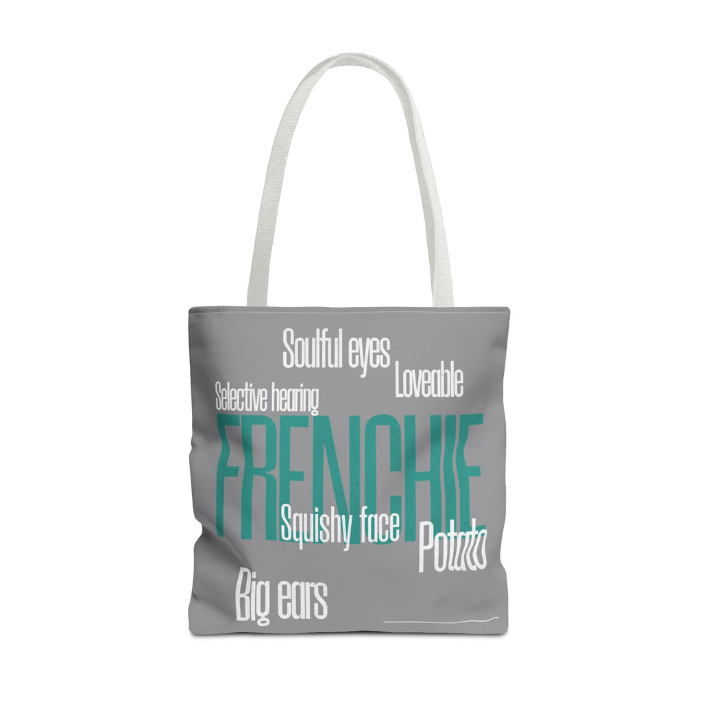 Frenchie Tote Bag- Grey