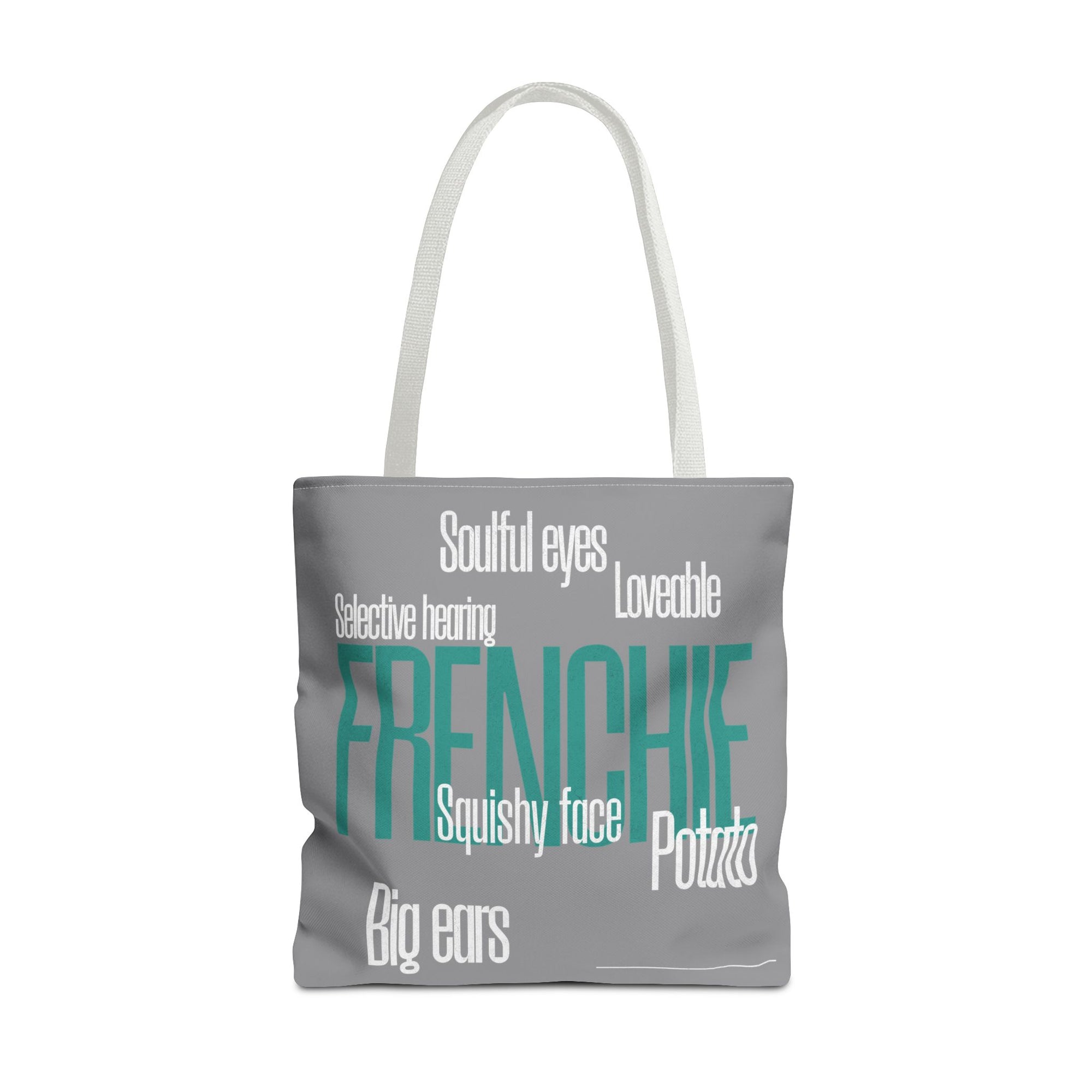 Frenchie Tote Bag- Grey