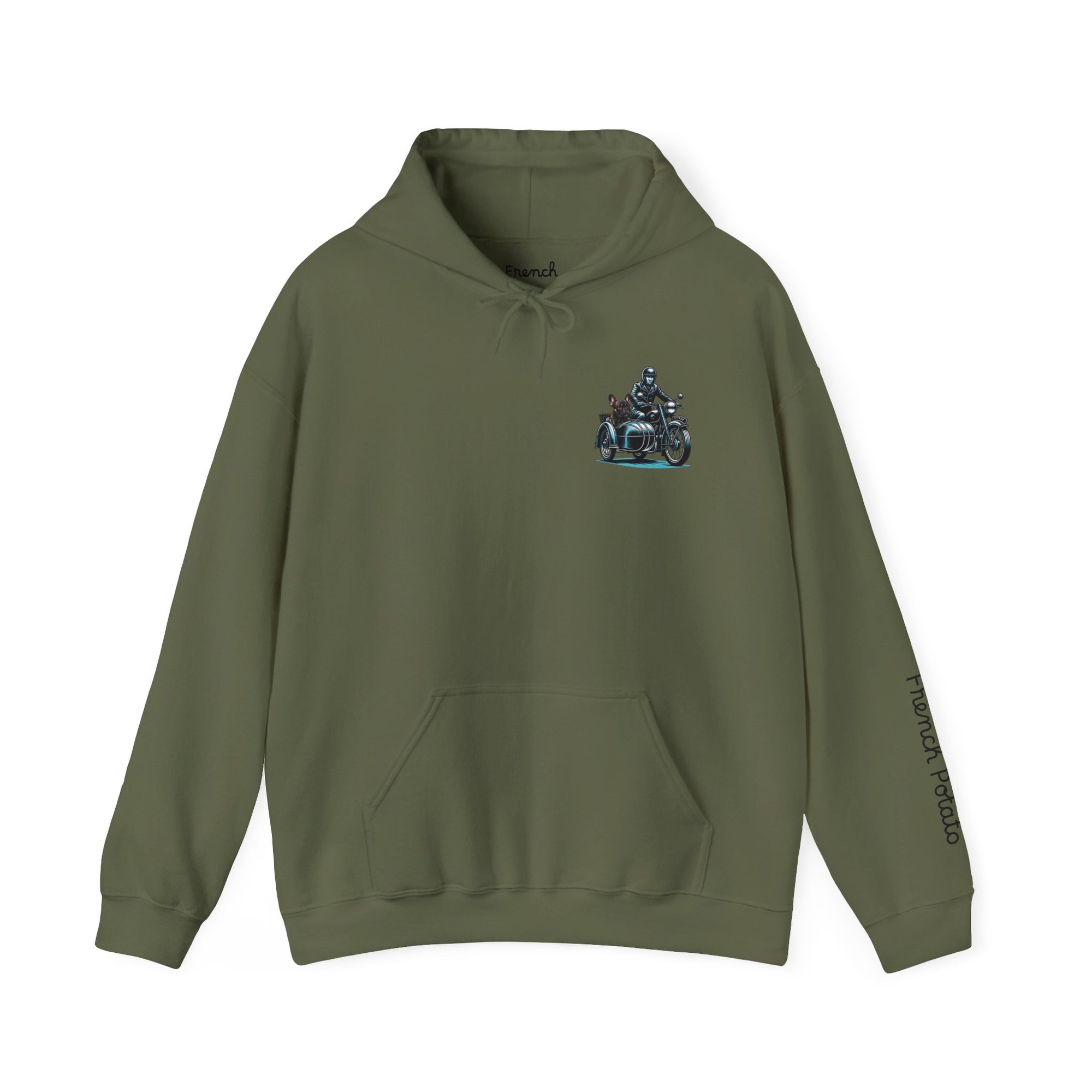 Born to Ride Motorcycle Frenchie Hoodie
