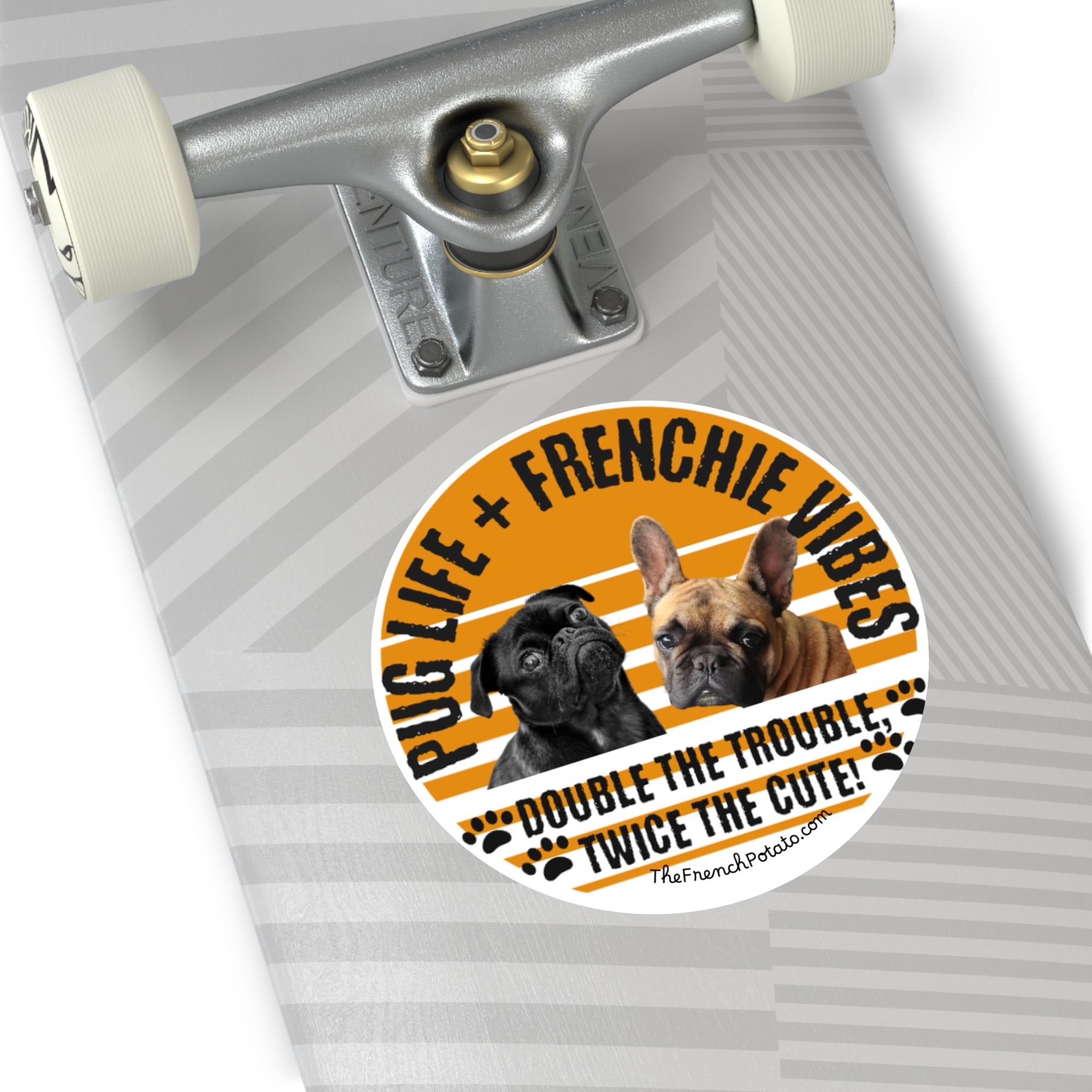 Pug & Frenchie Life Vinyl Stickers