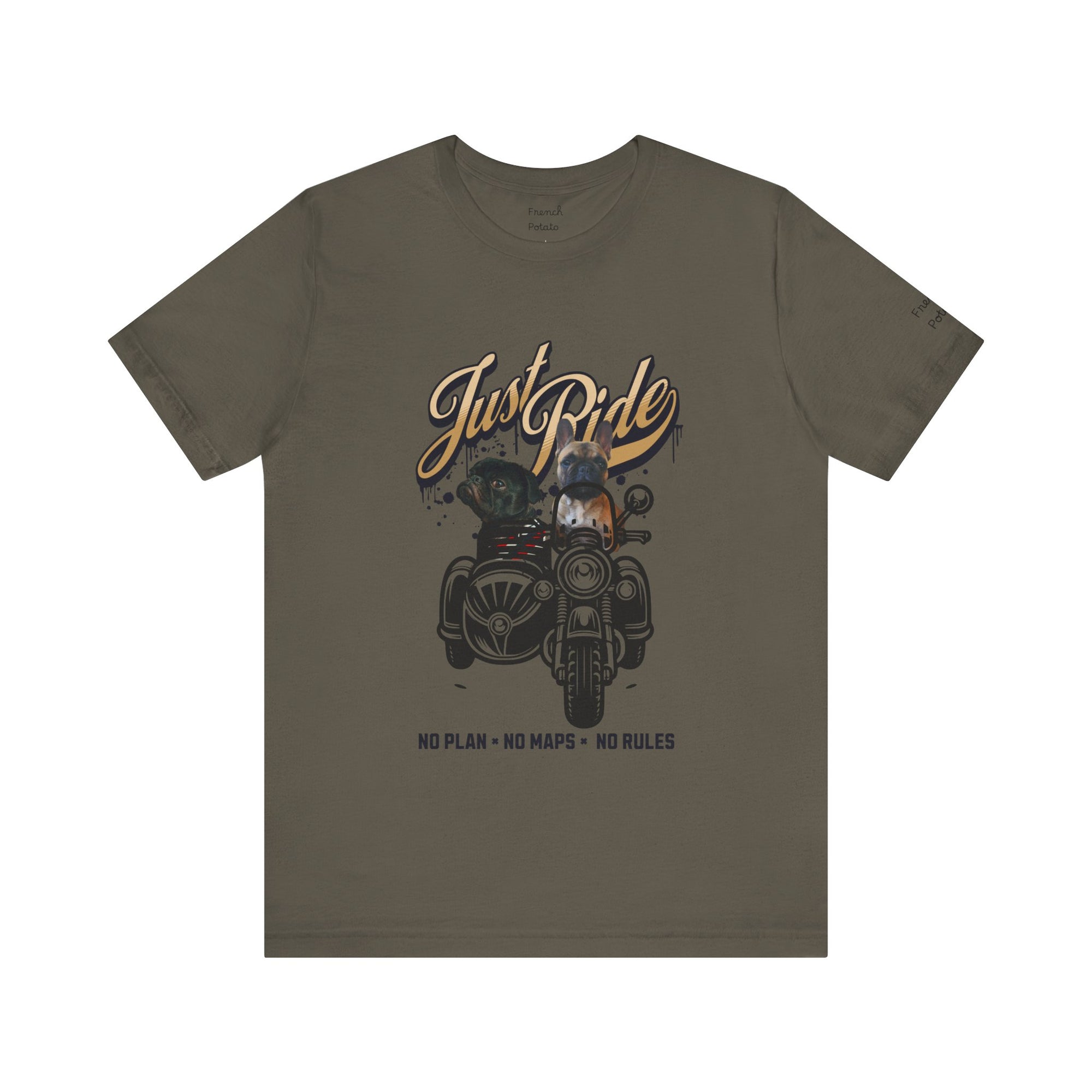 Frenchie & Pug Biker T-shirt