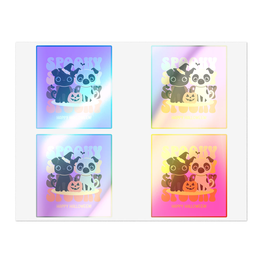 Spooky Scary French Bulldog  Halloween Sticker Sheets