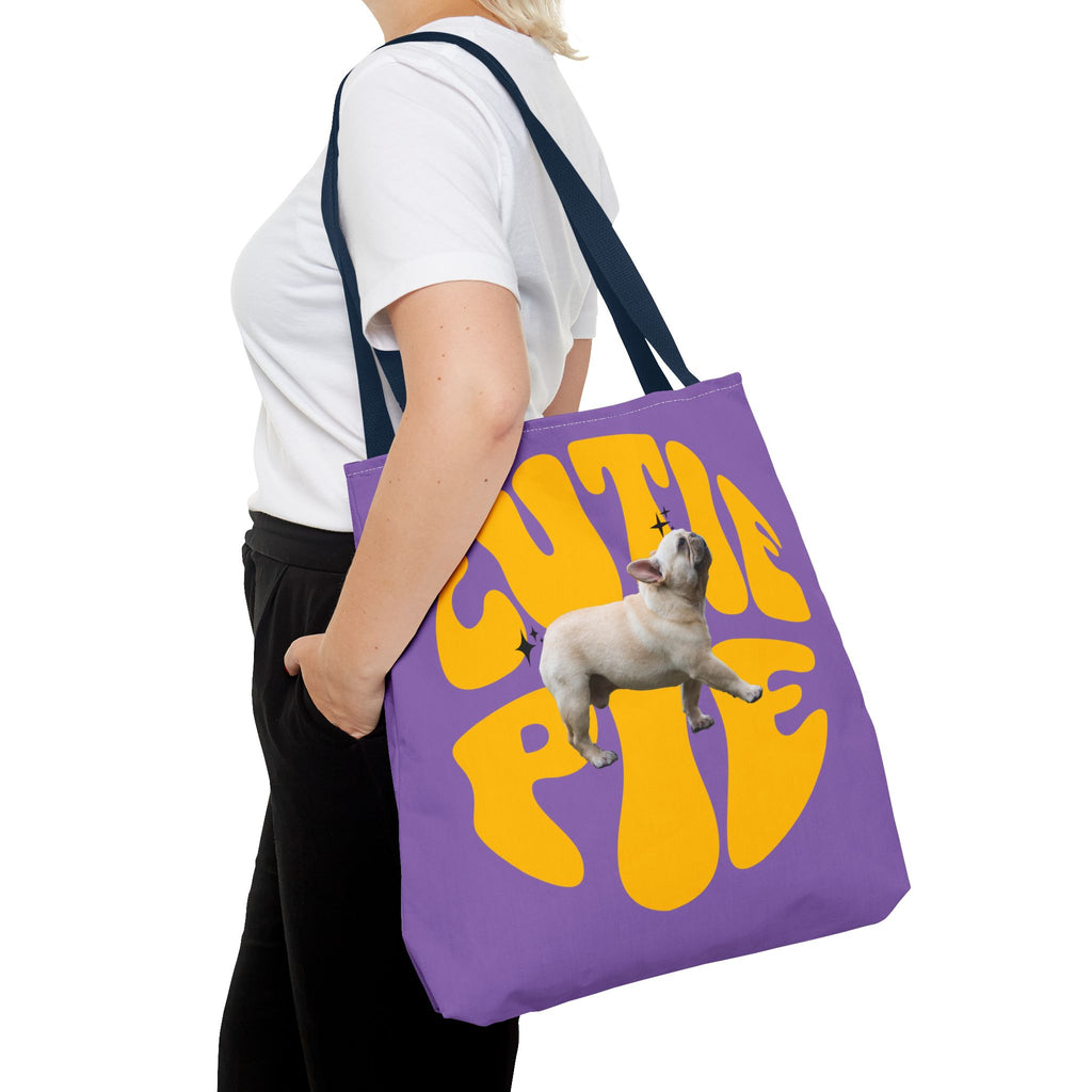 Cutie Pie Frenchie Tote- Purple