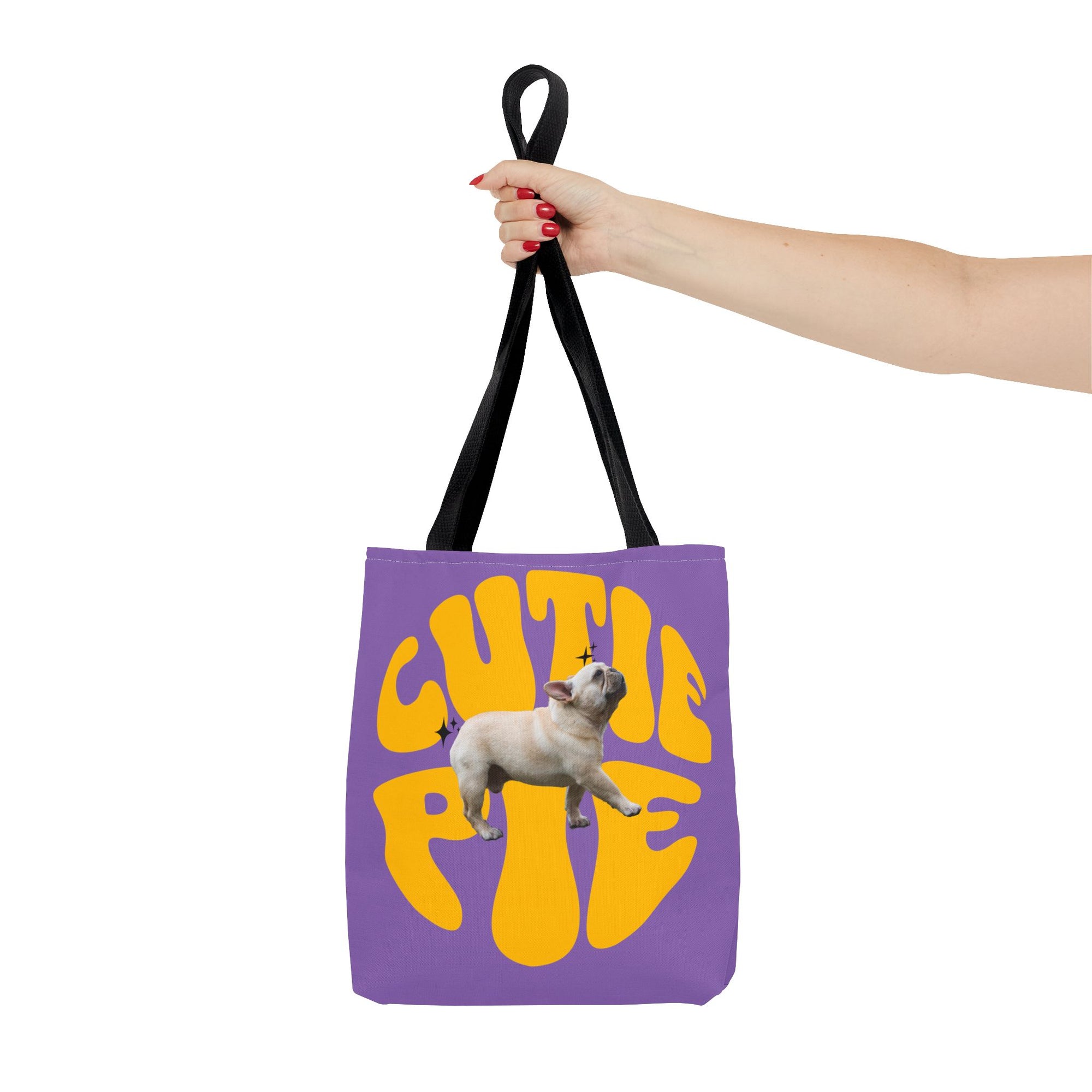 Cutie Pie Frenchie Tote- Purple