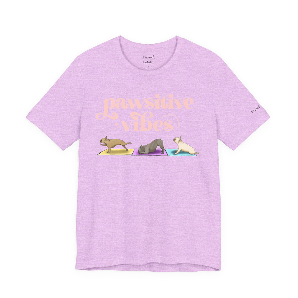 Pawsitive Vibes T-Shirt — Frenchie Yoga