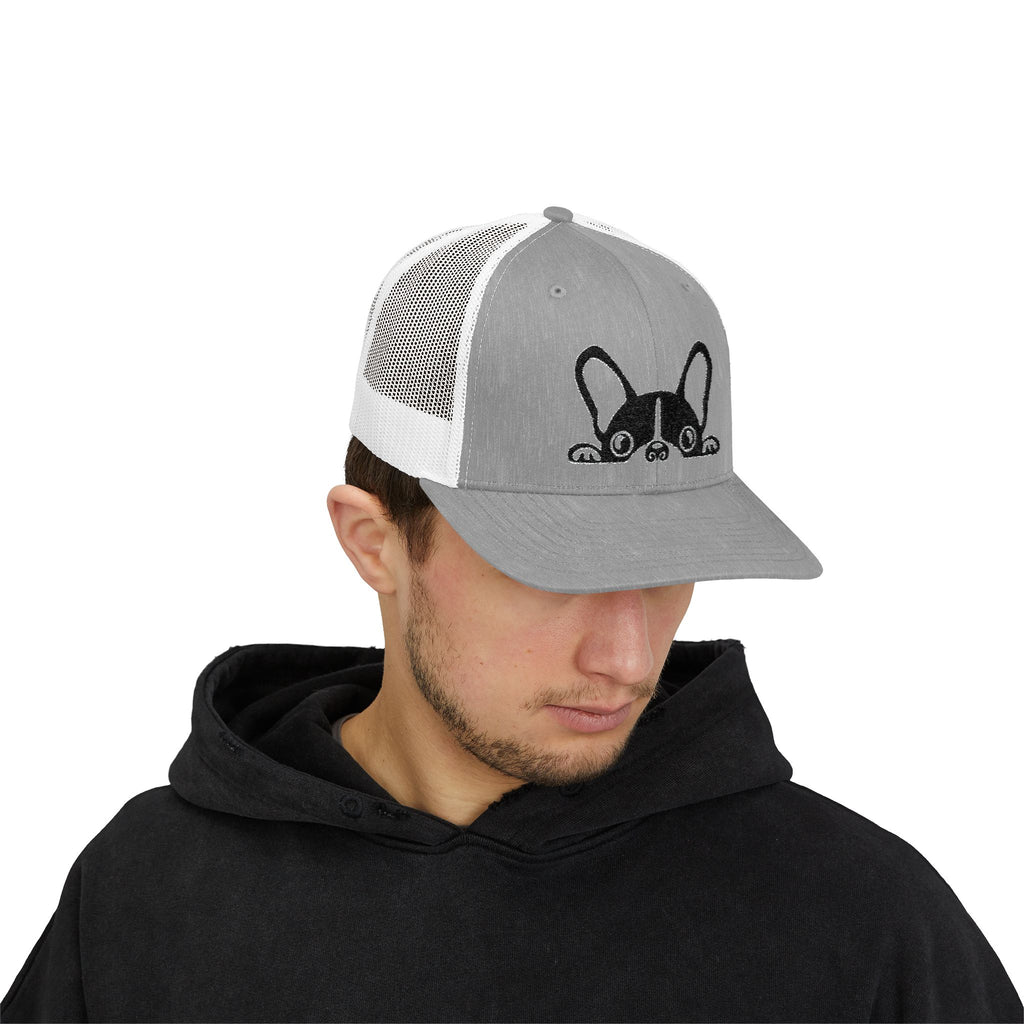 French Bulldog Snapback Trucker Cap